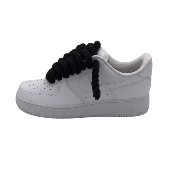 AF1 White Black Rope