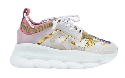 Chain Reaction White Pink Yellow Barocco (W)