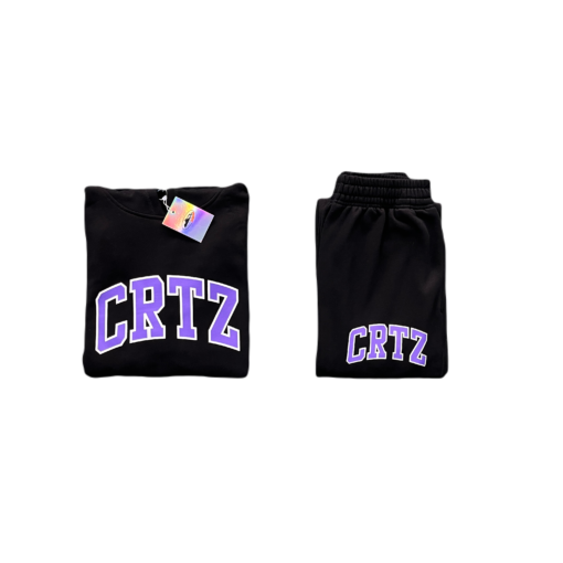 BLACK AND PURPLE ALPHABET SET