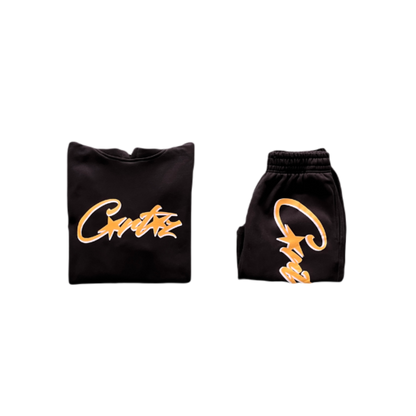 BLACK AND ORANGE ALPHABET SET