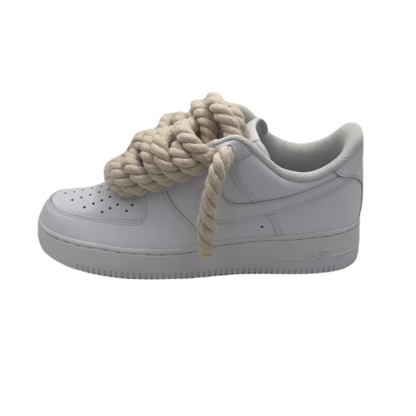 AF1 White Beige Rope
