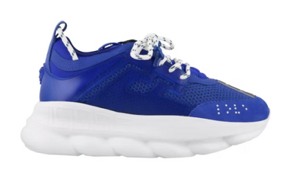Chain Reaction Blue Mesh Rubber Suede