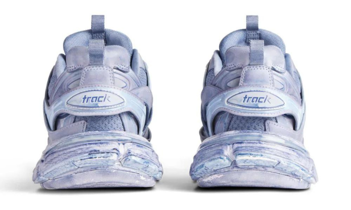 Track panelled sneakers