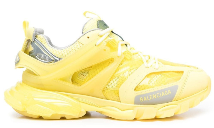 Track panelled sneakers