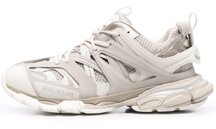 Track layered sneakers