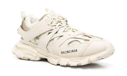 Lace-up low-top track sneakers